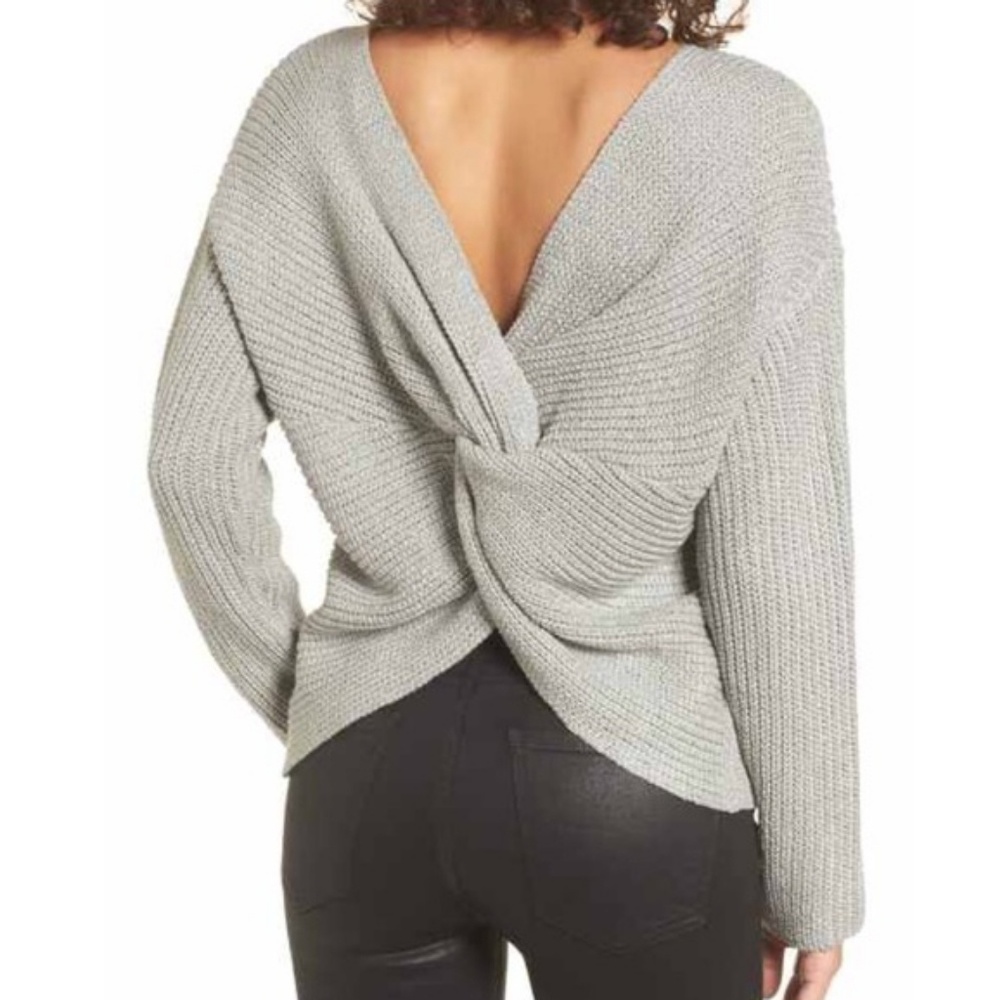 ASTR Twist Back Sweater